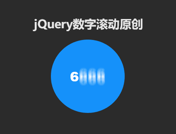 jQuery自定义数字滚动插件