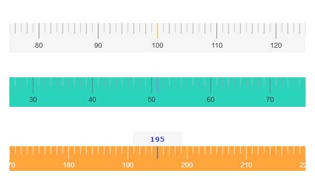 js滑块刻度尺插件