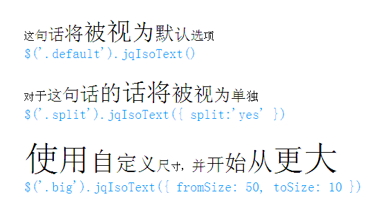 jquery文字大小排列效果插件文字变大缩小