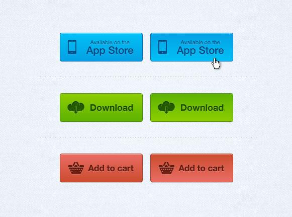 3种欧美风格按钮_下载按钮_加入购物车按钮下载