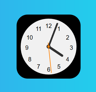 js css3仿IOS苹果时钟图标动画特效
