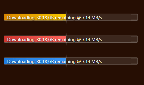 纯css3仿战网下载进度条样式代码