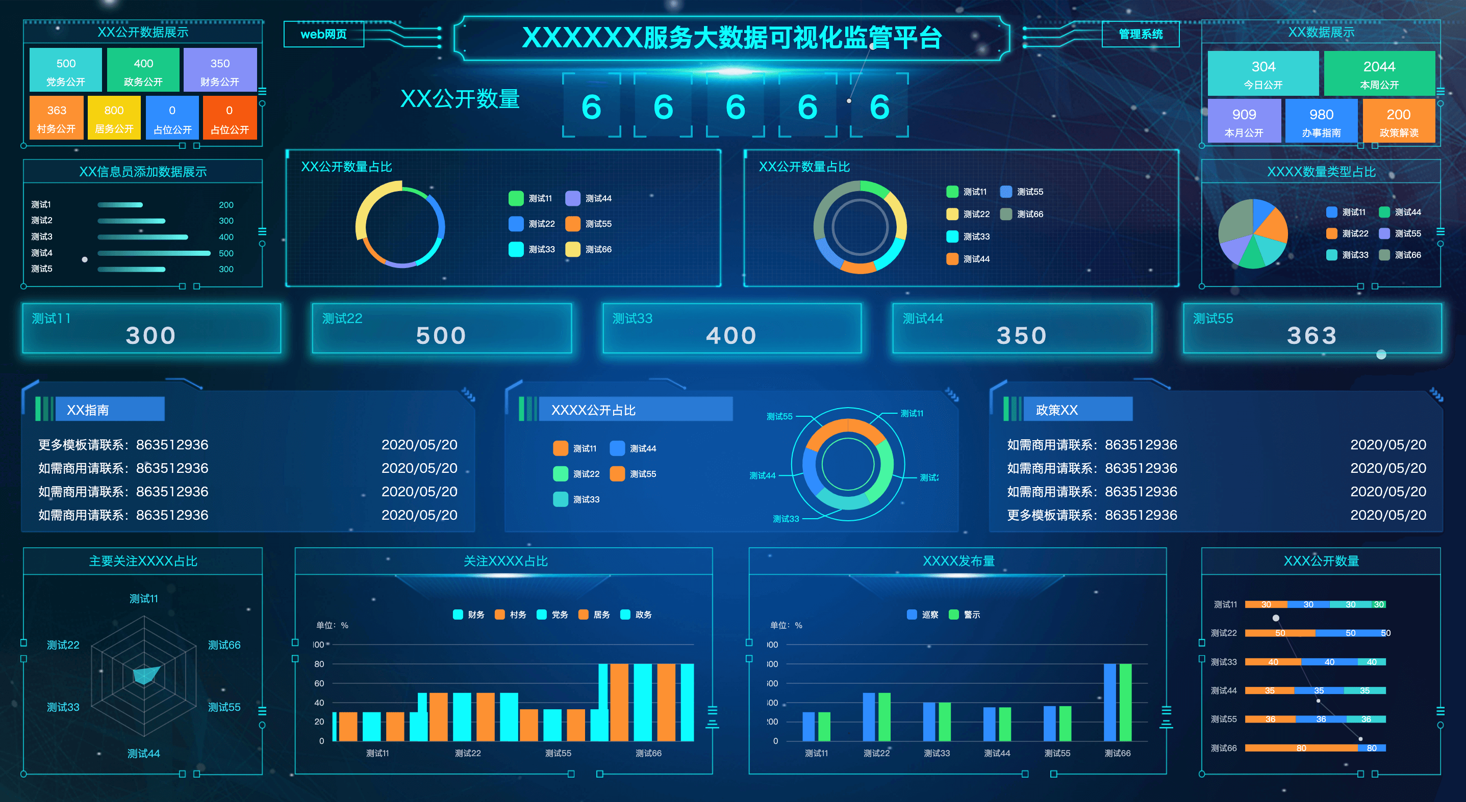 监管服务大数据投票页面模板