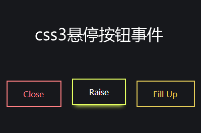 css3 box-shadow属性制作悬停按钮动画事件