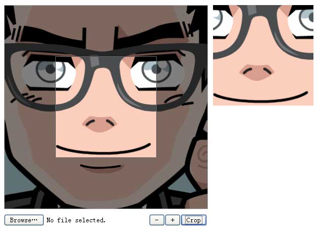 html5头像上传拖动图片头像截图效果