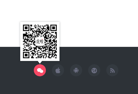 jQuery css3网页底部分享图标悬停动画效果