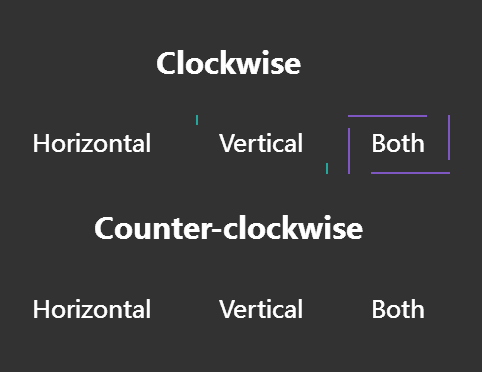 纯css3悬停文字线条边框动画特效