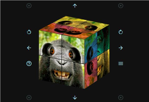 html5 3D立方体旋转拼图代码