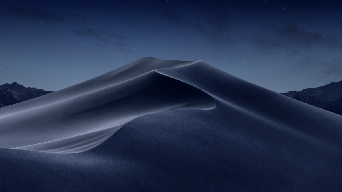 苹果macOS Mojave 莫哈韦沙漠 夜晚 4k风景壁纸3840x2160