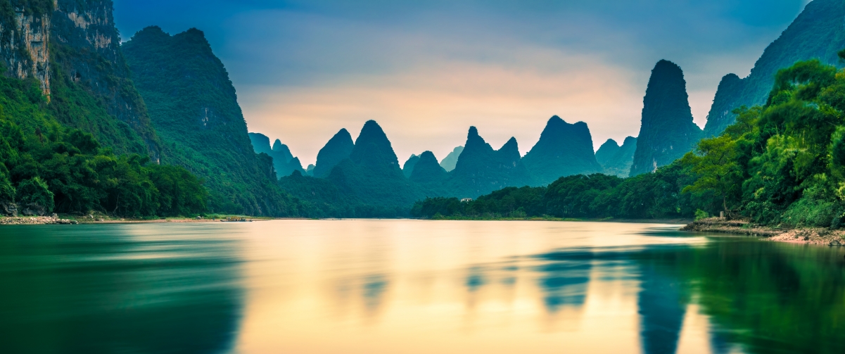 广西阳朔风景3440x1440壁纸