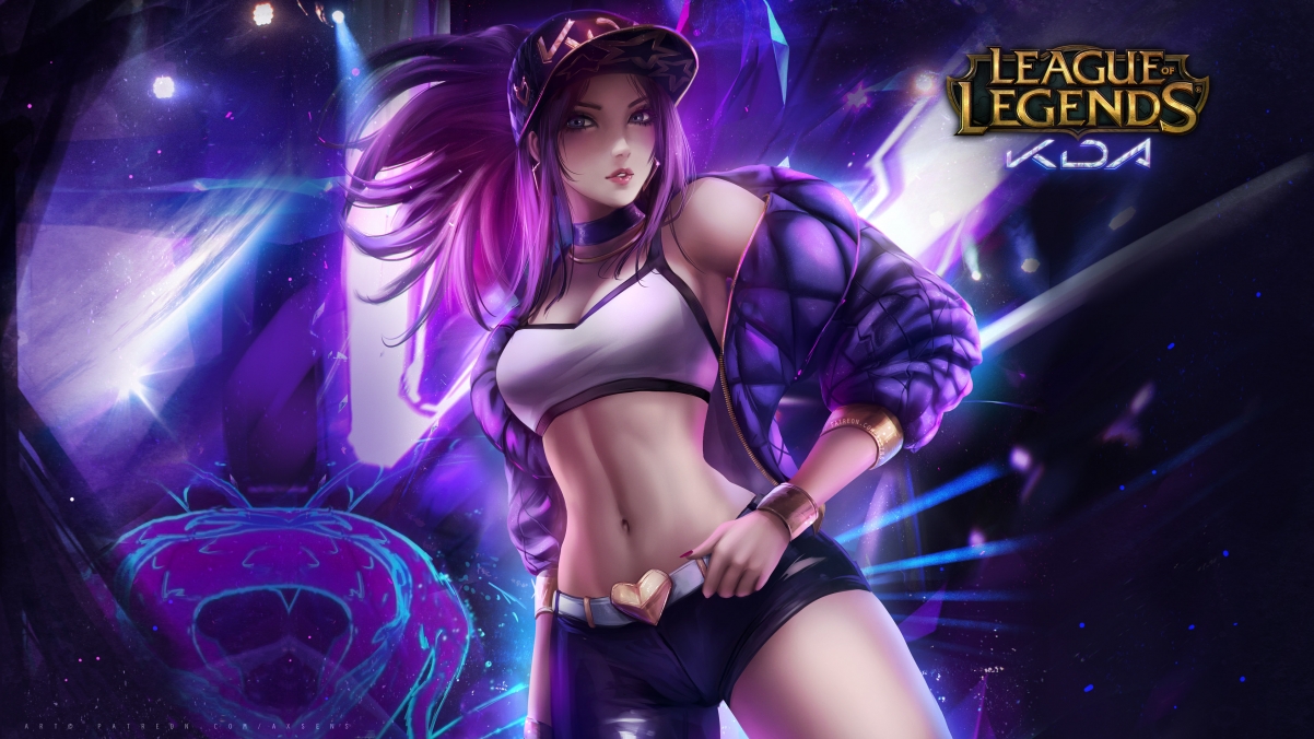 KDA Akali 英雄联盟4k壁纸3840x2160