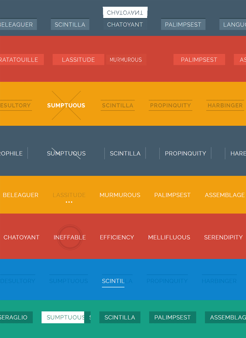 21种css3 transition属性鼠标悬停导航条动画效果