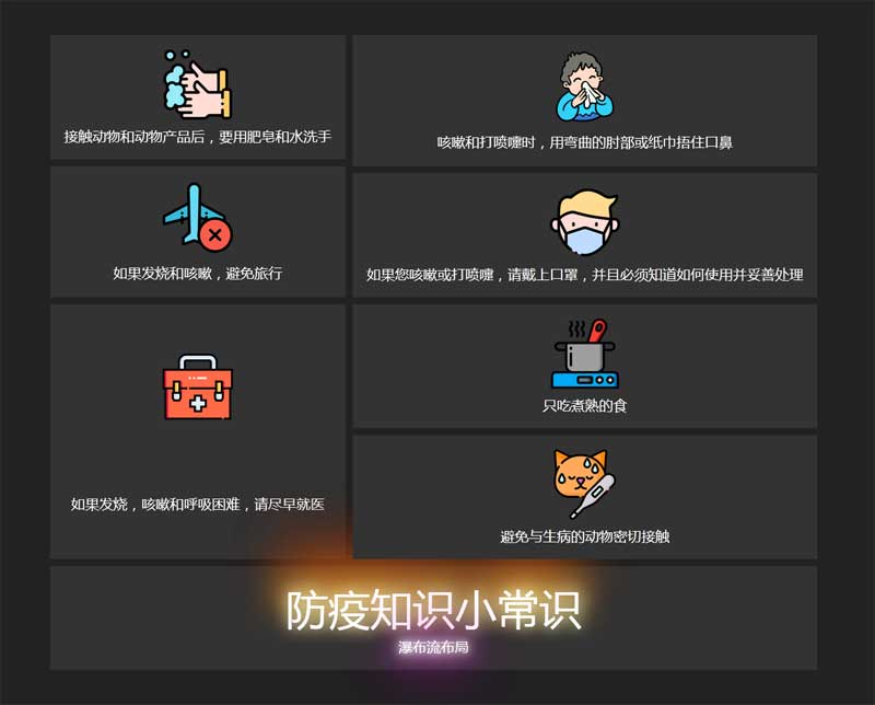 css3防疫宣传图文布局