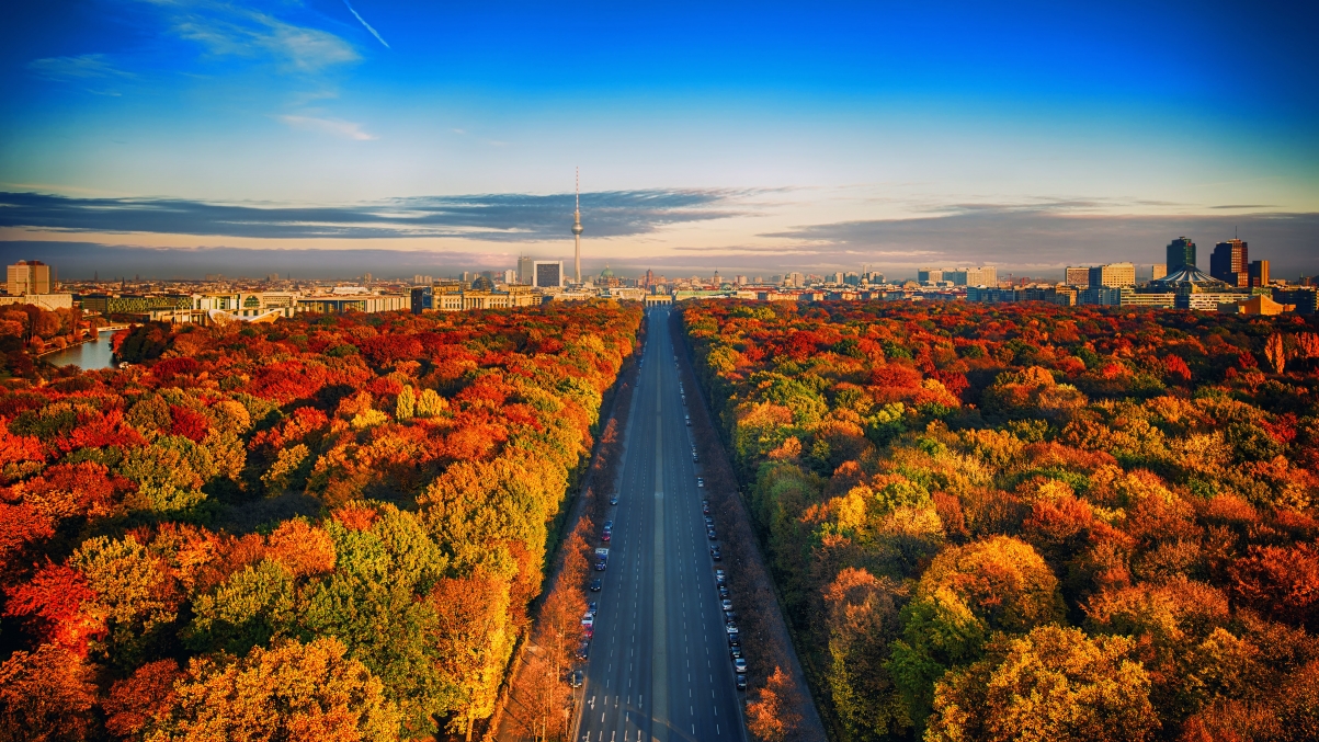 德国柏林,地平线,城市,公路,风景图片