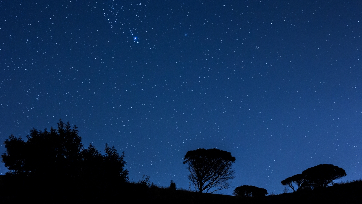 意大利西西里岛的夜空3840x2160壁纸