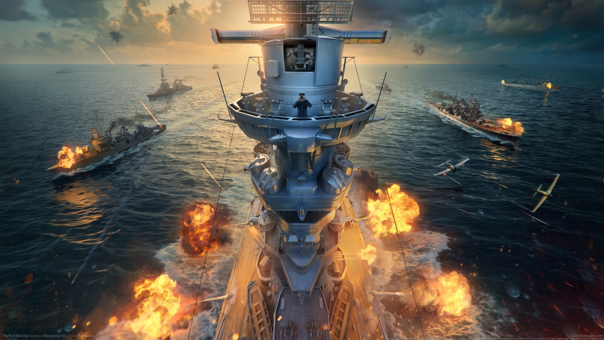 《战舰世界 World of Warships》大海 船 游戏原画4k壁纸