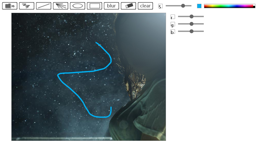 html5 canvas仿ps在线编辑涂鸦画板功能