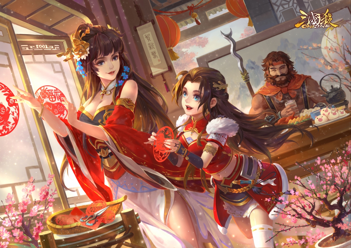 三国杀 星春侯福 SP张星彩 夏侯氏高清3k壁纸