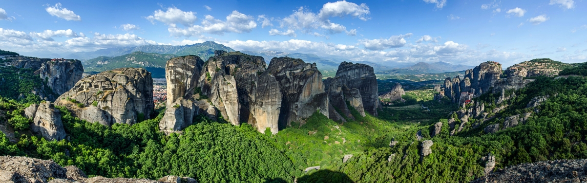 希腊风景砂岩岩层自然风光高清图片