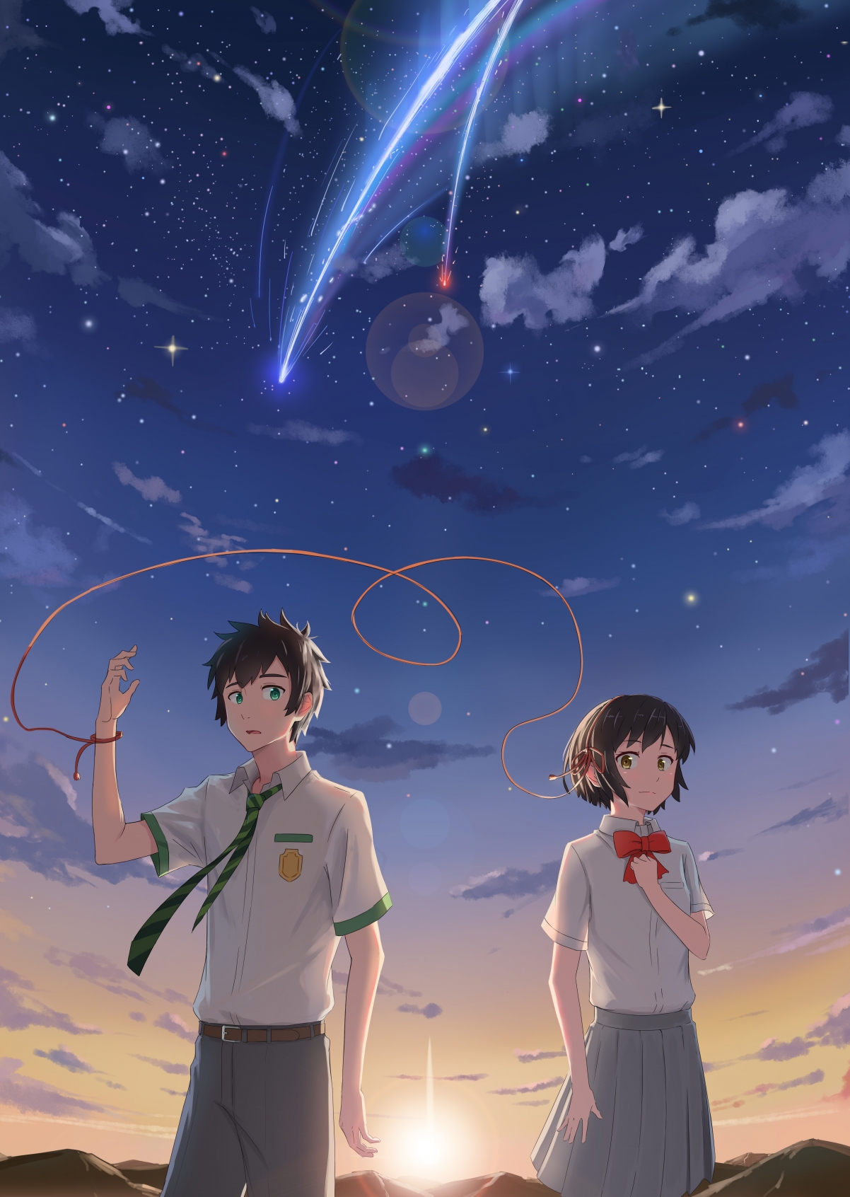 your name 你的名字5k竖屏手机壁纸