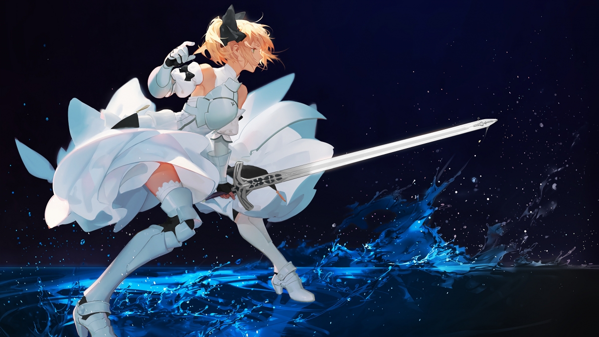 【HD 3840x2160】Saber4K动漫壁纸