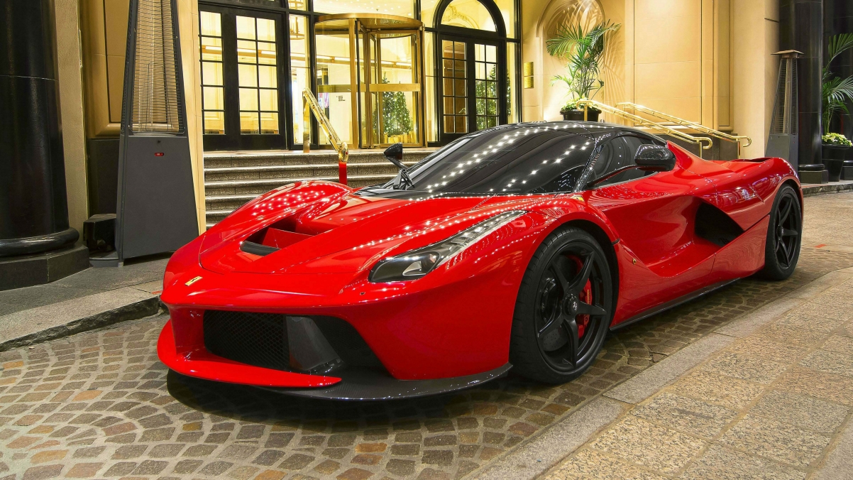 红色法拉利Laferrari 超级跑车 4K壁纸