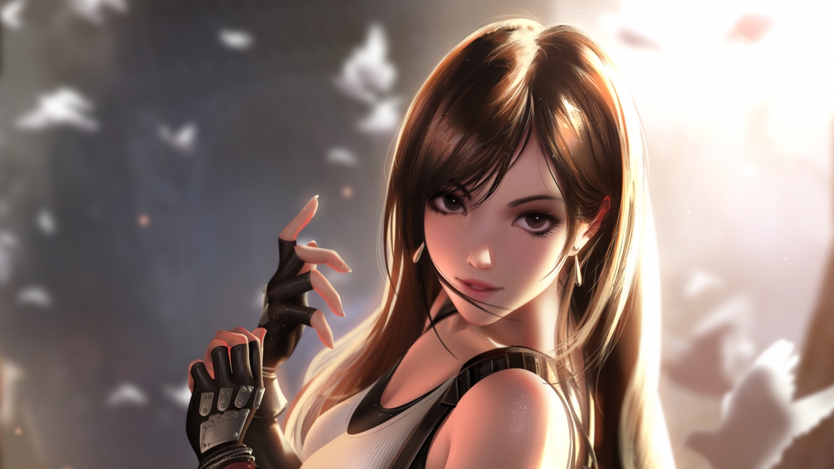 蒂法Tifa Lockhart 插画 绘画 4k壁纸