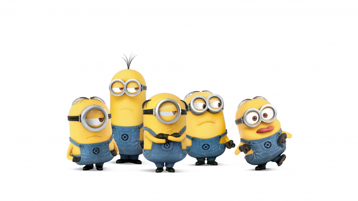 5个可爱小黄人Minions 8K壁纸 7680x4320