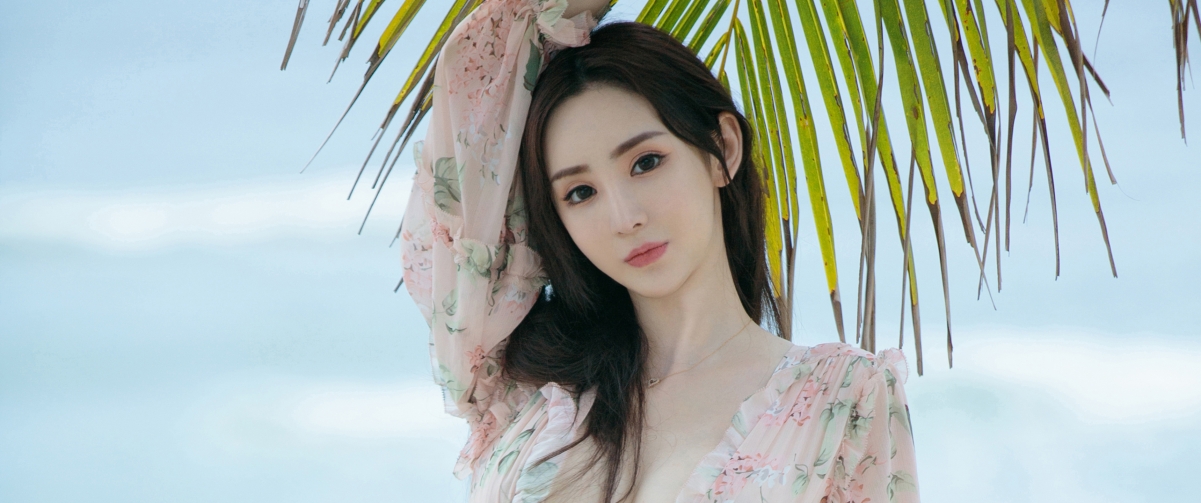 清爽美女于思琪3440x1440壁纸