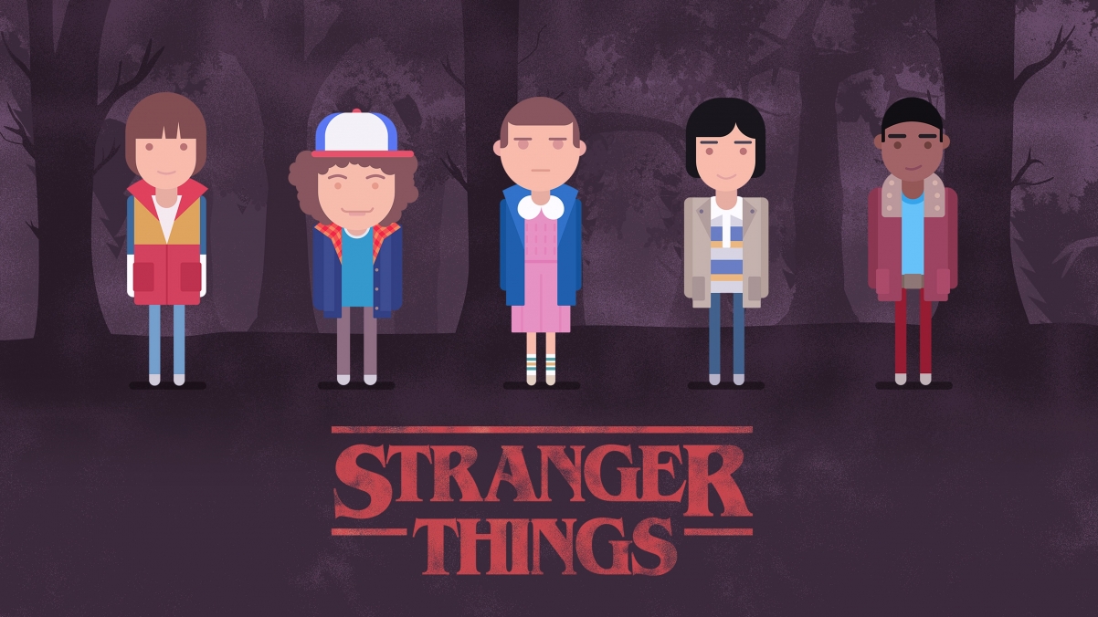 STRANGER THINGS MINIMAL 怪奇物语3840x2160壁纸