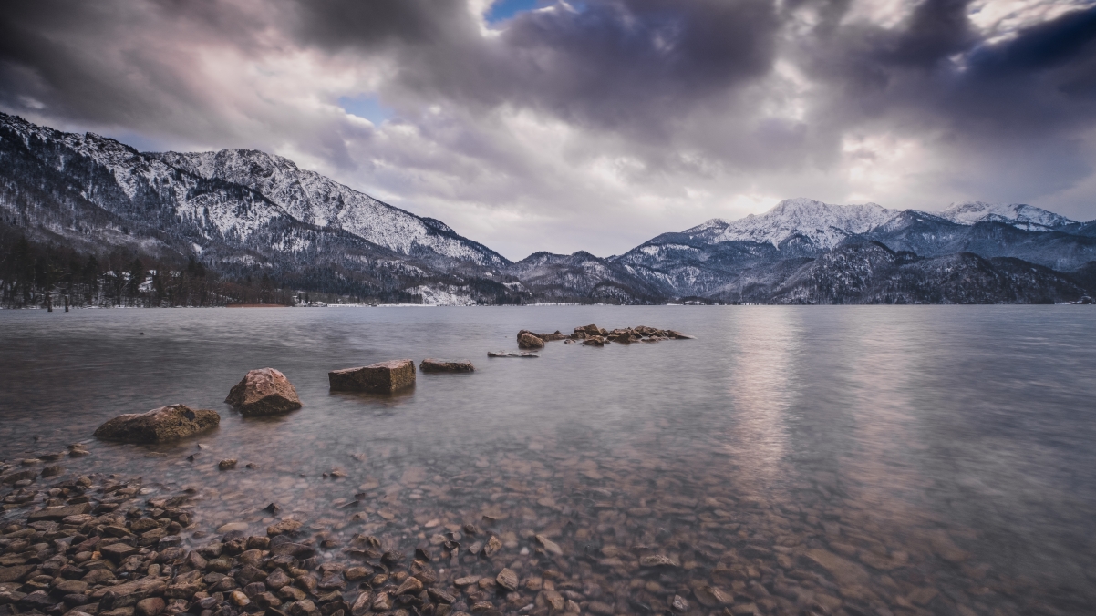 美丽的湖 Kochelsee 4k风景壁纸