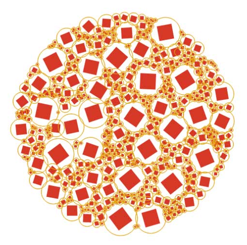 html5 canvas圆形的泡沫动画特效