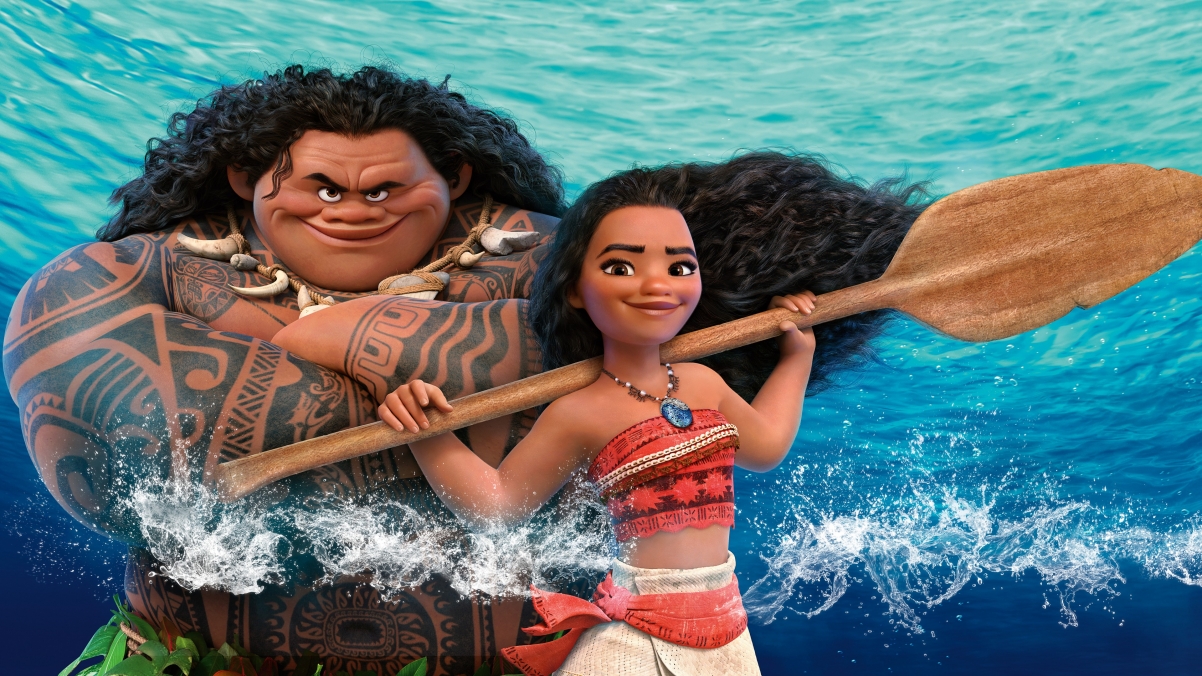 海洋奇缘Moana 莫阿娜和毛伊4K壁纸