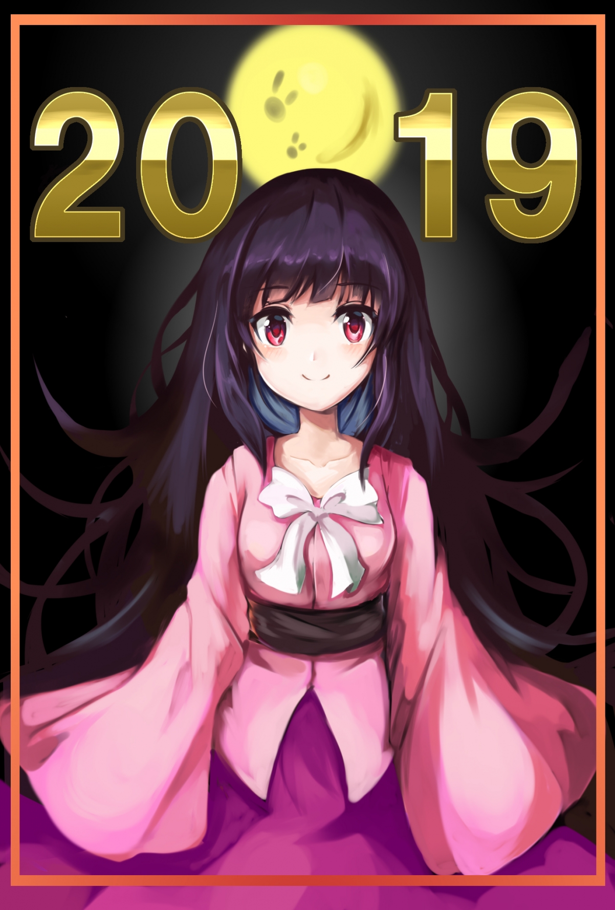 蓬莱山辉夜2019新年动漫手机壁纸