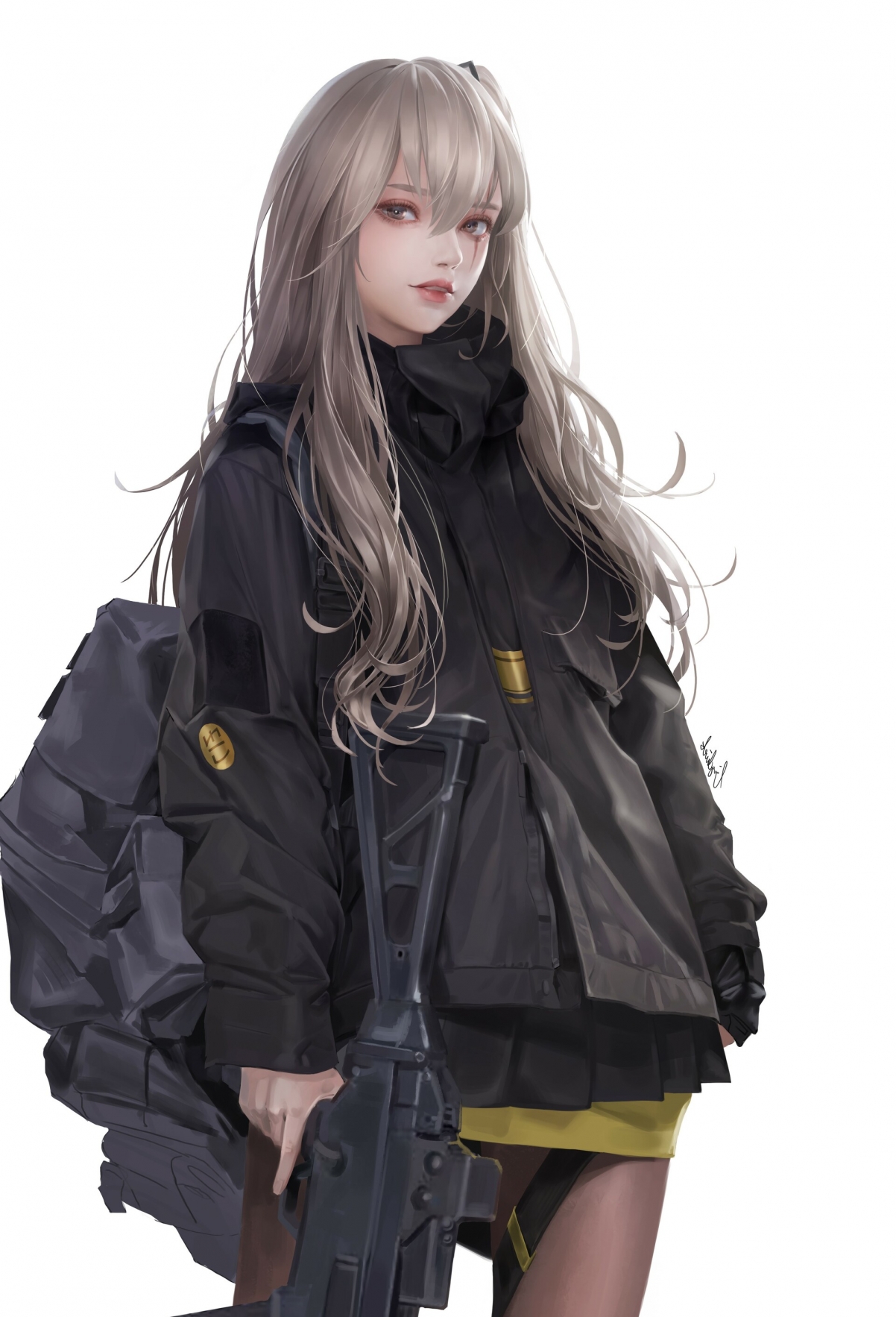 少女前线UMP45美少女2k全面屏手机壁纸