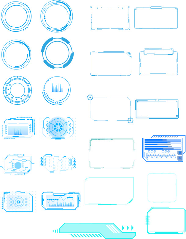 科技感边框元素