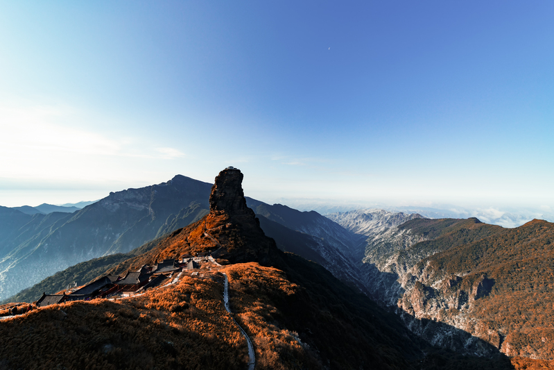 山水山峰旅游海报背景