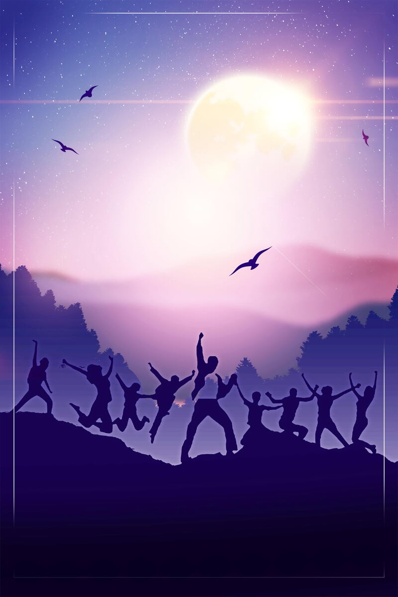 团队精神团结协作海报背景