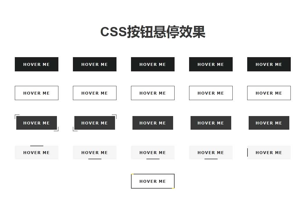 css简洁按钮悬停动画效果