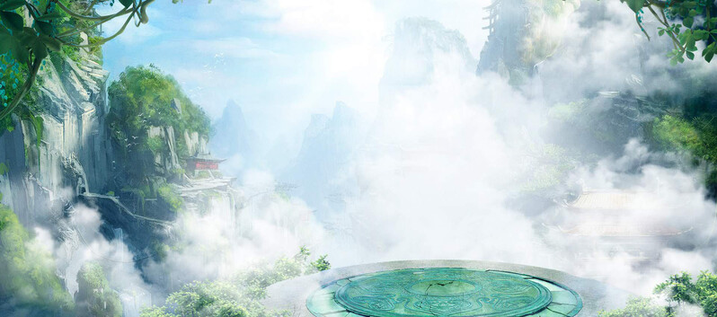 梦幻仙境背景促销banner