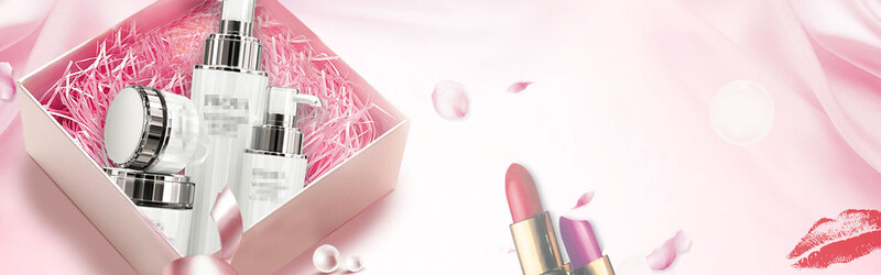 38女王节女神节护肤品粉色banner
