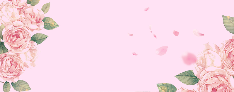 八月淘宝促销玫瑰粉色背景