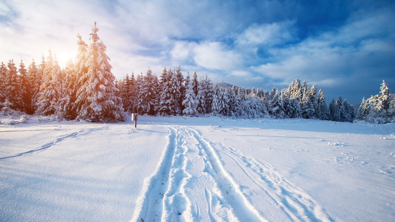 冰天雪地背景素材