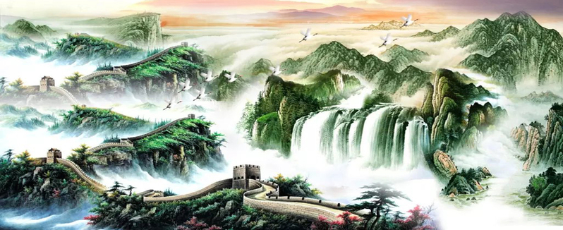 水墨山水风景画