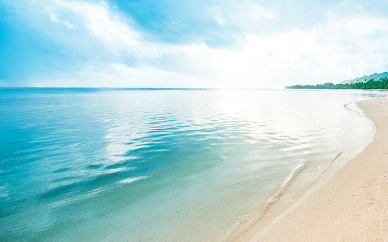 蓝色大海天蓝海景