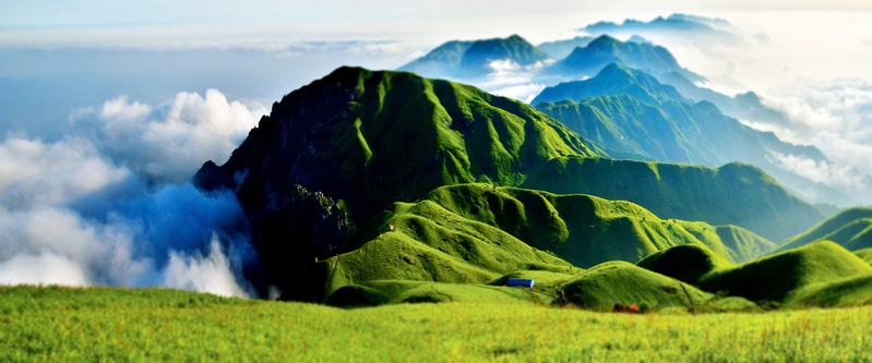 大气自然山水背景