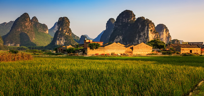 乡村风景摄影背景