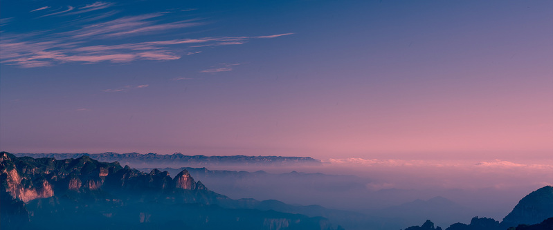 蓝色大气天空美景摄影背景