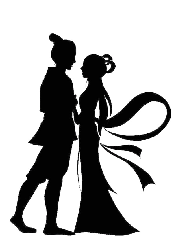 牛郎织女矢量图图标