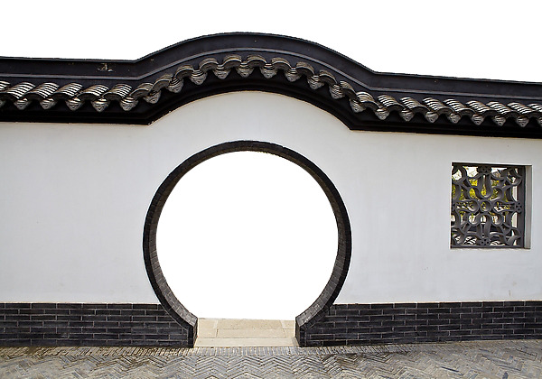 中式拱门古建筑